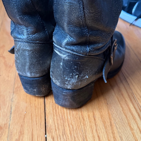 Frye Black Leather grey. - Picture 7 of 9